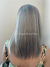 Load image into Gallery viewer, Topper 8x8 Authentic Gray Mono Topper European Hair