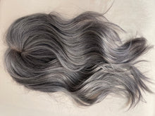 Load image into Gallery viewer, Topper 8x8 Authentic Gray Mono Topper European Hair