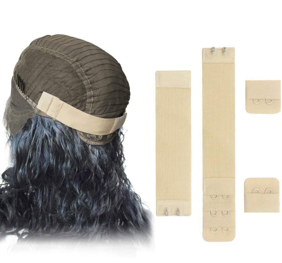 Add An Adjustable Wig Band & Nape Comb to My Wig Sale Ivory