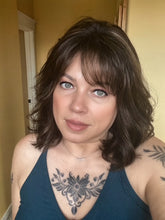 Load image into Gallery viewer, “Danity” Customized w/Bangs Cocoa Beige w/ baby lights  S consignment