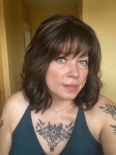 Load image into Gallery viewer, “Danity” Customized w/Bangs Cocoa Beige w/ baby lights  S consignment