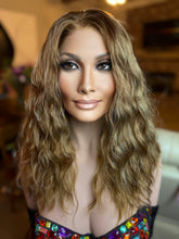 Load image into Gallery viewer, “Permed Curly” #7/10 Copper with Blonde Highlights Clearance Mongolian Wig S