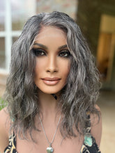 Load image into Gallery viewer, “Danity” Salt/Pepper 6x6 Closure Lace Wig- Diversity Collection