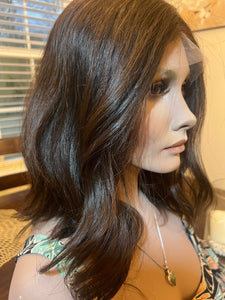 Aimee L Dark Brown” Euro Luxury Wig T-Top Pre-order