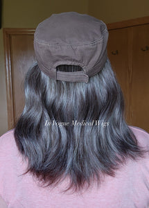 Luxury European Gray Hat Wigs (Straight Texture)