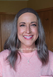 Luxury European Gray Hat Wigs (Straight Texture)