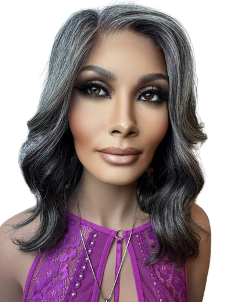 Preorder Danity” Salt/Pepper 6x6 Closure Lace Wig Black Friday