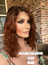 Load image into Gallery viewer, “Danity” Bob 6x6 Closure Lace Wig COPPER RED COPPER L