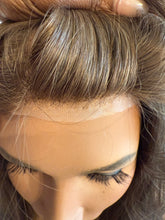 Load image into Gallery viewer, Mono Top Brazilian Hair Ash Brown Wig Medical Cap S Consignment