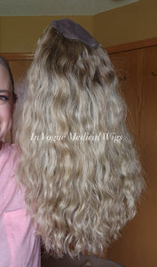 Luxury European Blonde Hat Wigs (Curly Texture)