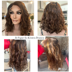 PREORDER “Danity” Bob Color Warm Brunette Caramel 6x6 Closure Lace Wig