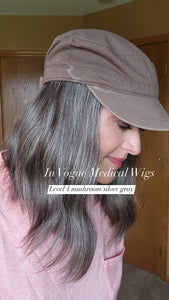 Luxury European Gray Hat Wigs (Straight Texture)