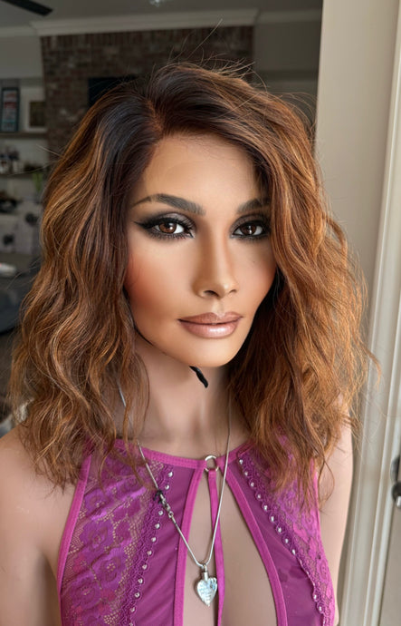 New HD 6x6 Closure Lace Wig M, Custom Warm Copper/ Auburn