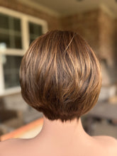 Load image into Gallery viewer, “Beverly” Luxury Silk Top Bandfall Pixie w/Bangs Black Friday