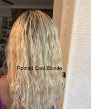 Load image into Gallery viewer, PREORDER “Danity” Bob Color Rooted Cool Blonde  6x6 Closure Lace Wig