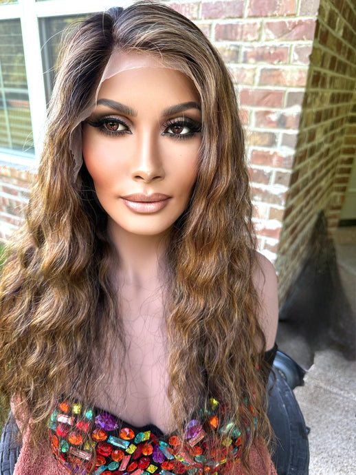 “Tyrah” 13x4 Lace Frontal Wig Size “S”