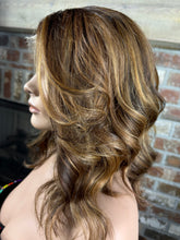 Load image into Gallery viewer, New HD 6x6 Closure Lace Wig Custom Warm Copper/ Auburn/Brown Size M