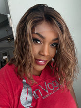 Load image into Gallery viewer, “Danity” Bronde Balayage Bob 6x6 Closure Lace Wig  M Consignment