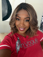 Load image into Gallery viewer, “Danity” Bronde Balayage Bob 6x6 Closure Lace Wig  M Consignment