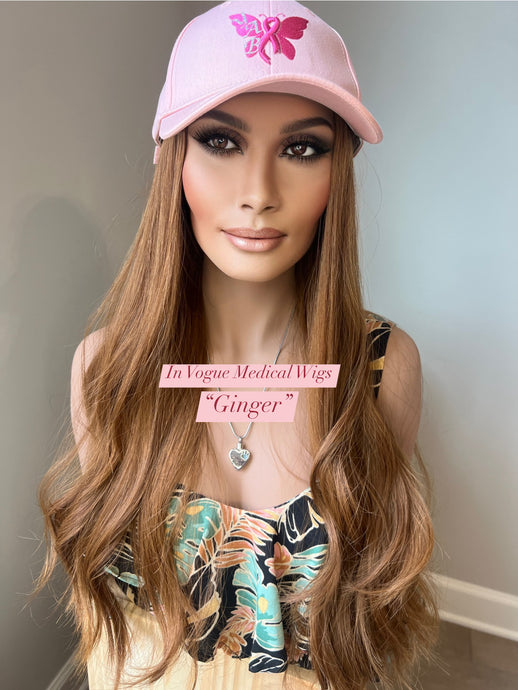 Luxury European Hat Wig  (Auburns, Gingers, Coppers, Reds) (Straight Texture)