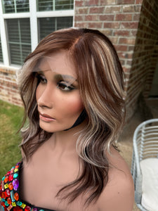 901 Day Platinum/Brown Tester/Model Wig Size L