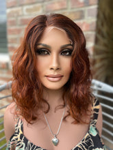 Load image into Gallery viewer, “Danity” Bob 6x6 Closure Lace Wig COPPER RED COPPER L