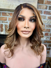 Load image into Gallery viewer, New HD 6x6 Closure Lace Wig Custom Warm Copper/ Auburn/Brown Size M
