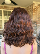 Load image into Gallery viewer, Reserved “Danity” Bob 6x6 Closure Lace Wig  Auburn-Red/brown-Copper L