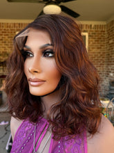 Load image into Gallery viewer, Reserved “Danity” Bob 6x6 Closure Lace Wig  Auburn-Red/brown-Copper L