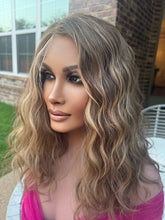 Load image into Gallery viewer, “Elena” 18” Luxury Euro Slavic Curly Bronde Size L Customer Appreciation Sale