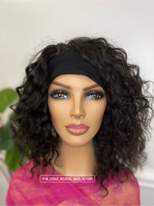 Deep curly pony wig